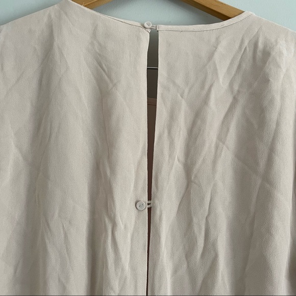 Azitzia Babaton Keagan Crepe Romper w/ Tie Waist -NWT Cream Size L - Picture 7 of 16